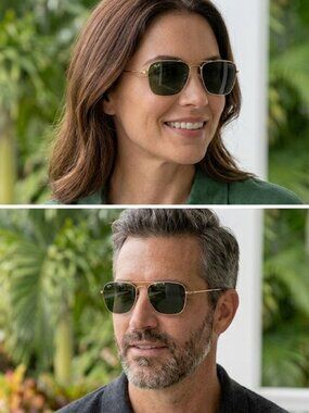 Ray-Ban Caravan RB3136 001 Gold Frame/Green G-15 Lens